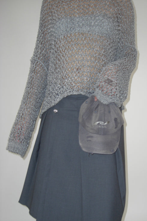 【RESTOCK】SPIRAL BUTTON ASYMMETRY WRAP SKIRT *Last1